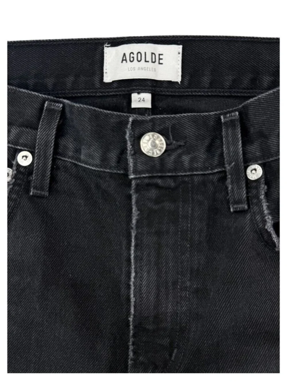 Agolde Cherie Straight Jeans High Rise Distortion